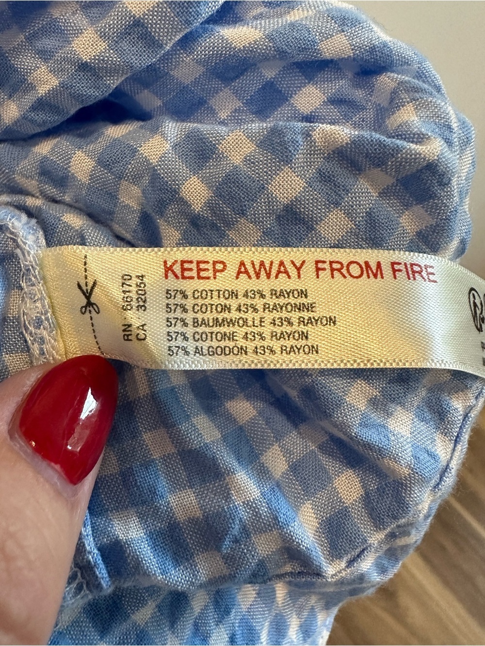 Anthropologie Blue Gingham Mini Nap Dress XL - Picture 6 of 9